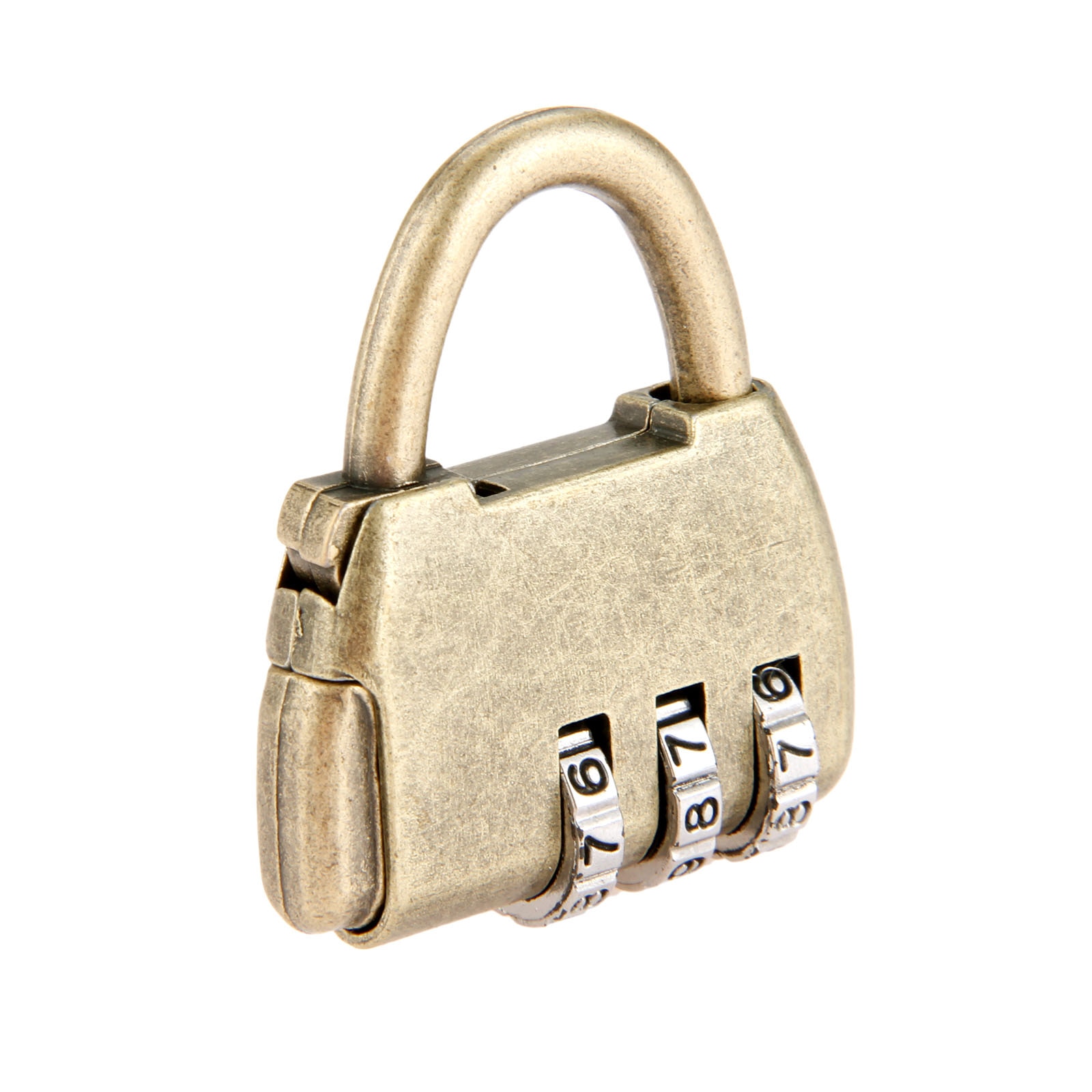 Antieke Bronzen Wachtwoord Sloten Sieraden Borst Doos Digitale Nummer Code Wachtwoord Lock Chinese Oude Hangslot Meubels Hardware 35*40mm