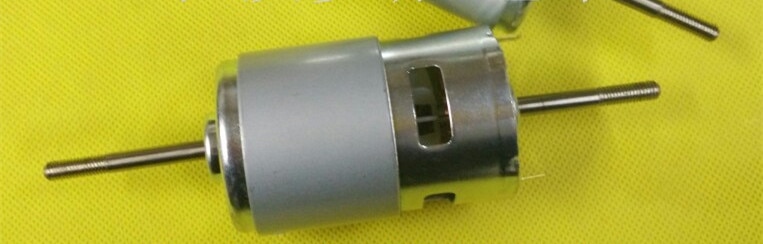 RS-775 DC Motor- Doppel welle kugellager 12V 24V 3000Rom ZU 20000rpm gewinde LANGE welle Motor-
