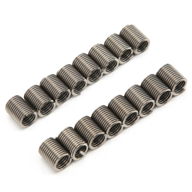 Thread Repair Tool Thread Inserts High‑Strength Stainless Steel 100 Packs for Machine DIY Handcraft