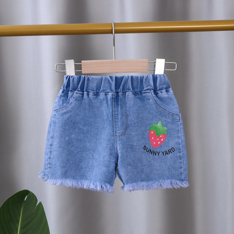 Short en Denim pour bébés filles, vêtements d'été, taille élastique, vêtements décontractés, 2022: 1 / 80(6-12M)