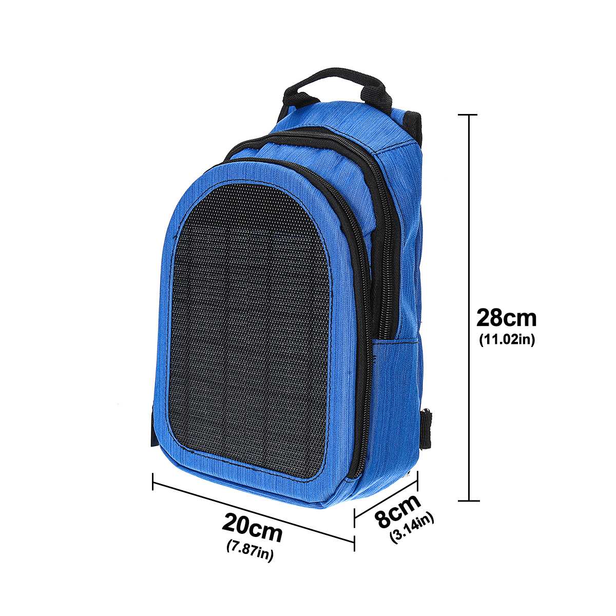 5W 5V Waterproof Flexible Solar Panel Backpacks Convenience Charging Laptop Bags for Travel Solar Charger Daypacks Handle USB