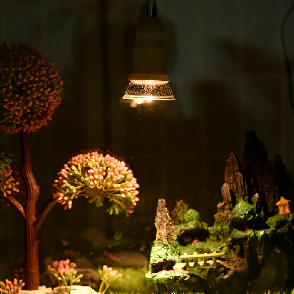 25/50w krybdyr lampe skildpadde skildpadde kæledyr soler sig uv-pærer varmelampe padder temperaturkontrol