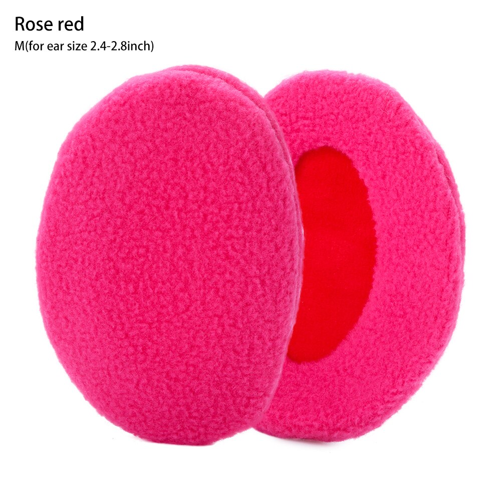 sans bande cache-oreilles froid temps polaire cache-oreilles épais hiver oreille couvre oreille plus coupe-vent accessoires: Rose Red M
