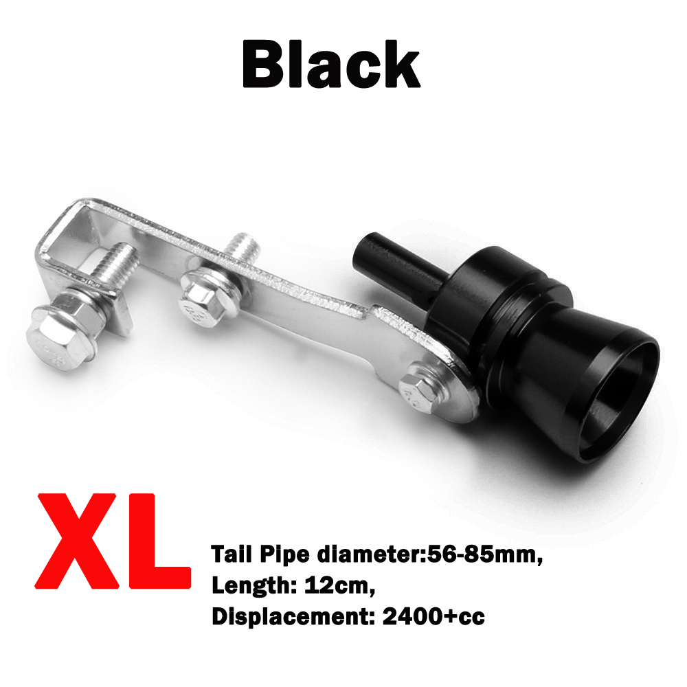 1 stk. turbofløjte universal turboudstødningsfløjte, lydforstærker passer til de fleste biler, sedaner og lastbiler: Lyserød