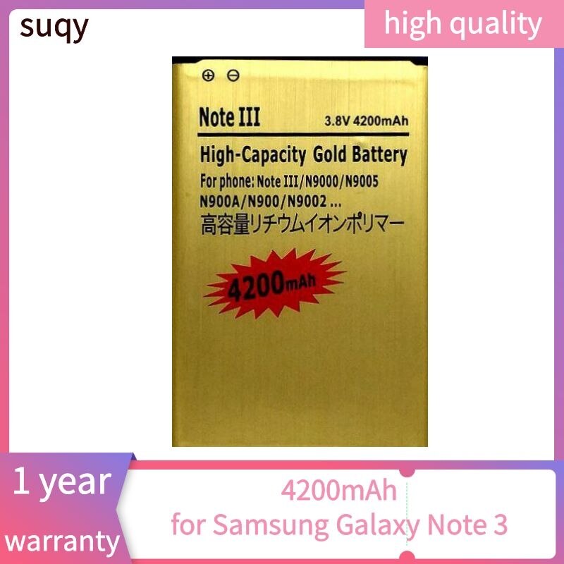 Suqy-batería acumuladora para Samsung Galaxy Note 3, N900, N9002, N9005, N9006, N9008
