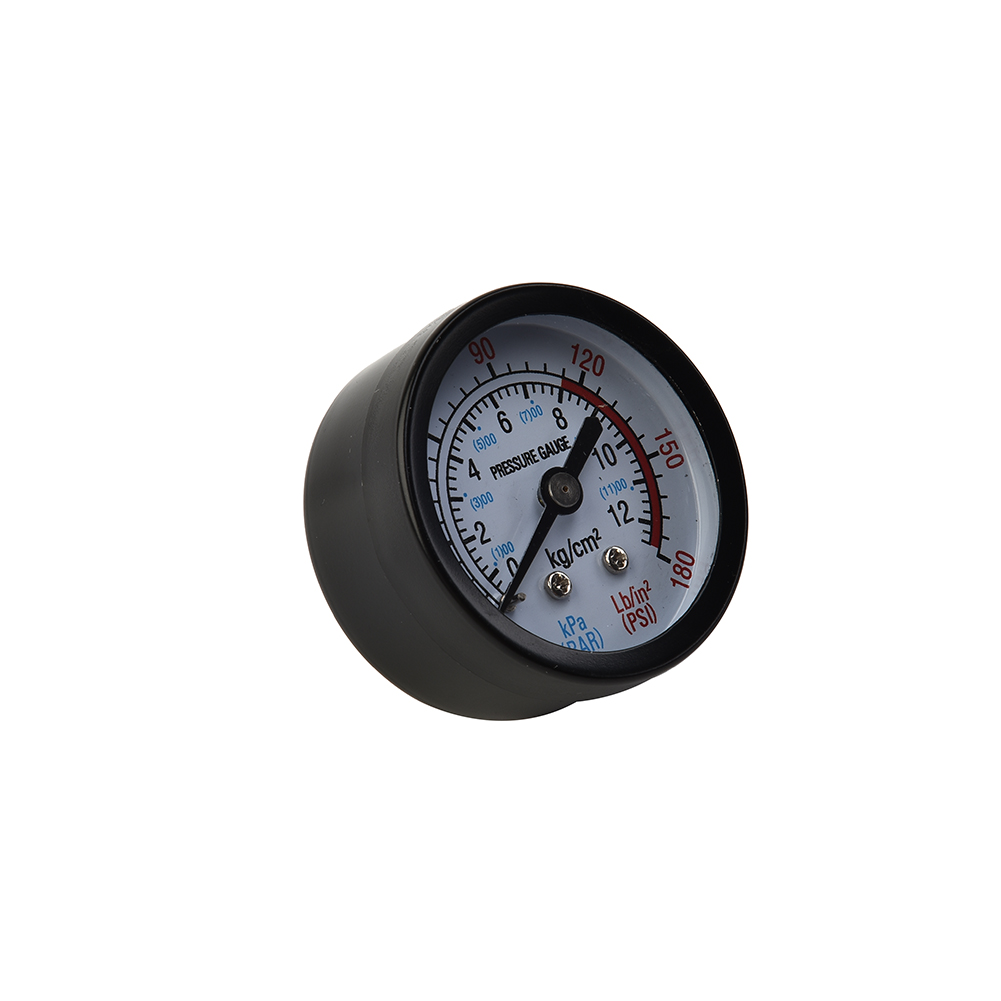 Manómetro de compresor de aire, 13mm, rosca 1/4 BSP, 0-180 PSI, 0-12bar, manómetro para compresor de aire, fluido hidráulico neumático