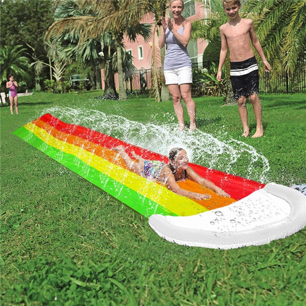 Kinder Sommer Aufblasbare Wasser Rutsche Wasser Spielzeug Outdoor Rasen Spiel Wasser Spray Pad Schwimmen Pädagogisches Spielzeug