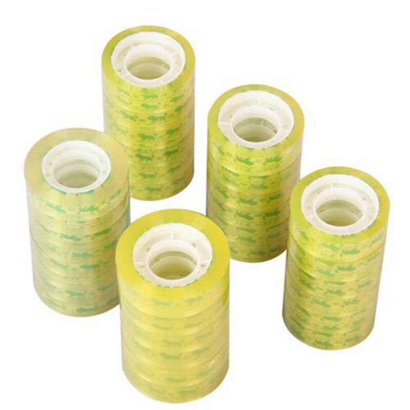 3Rolls 12Mm * 30M Transparante Tape Clear Afdichting Verpakking Student Briefpapier Accessoires School Kantoorbenodigdheden 2022