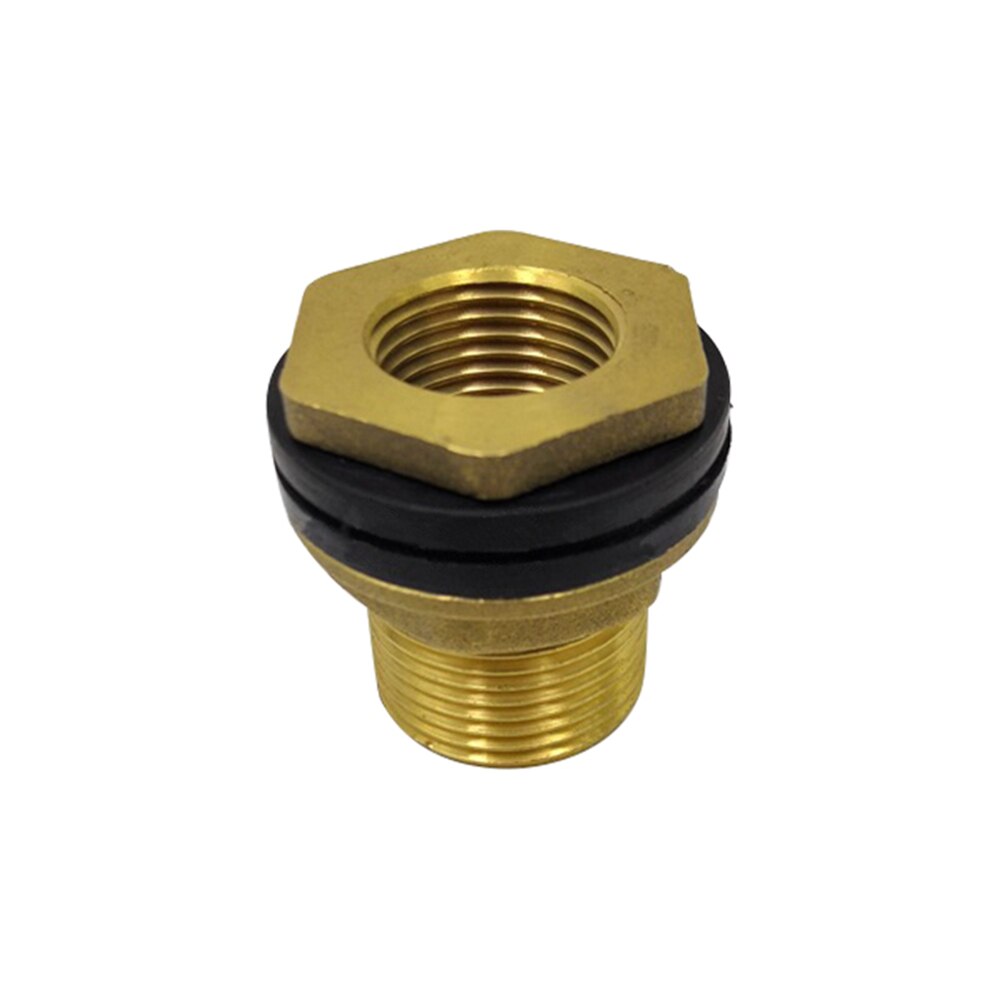 Water Tank Connector 1/2" To 3/4" Copper Joint Fittings Fish Tank Drainage Male Female Diameter Connector Threaded Bulkhead Part: Default Title