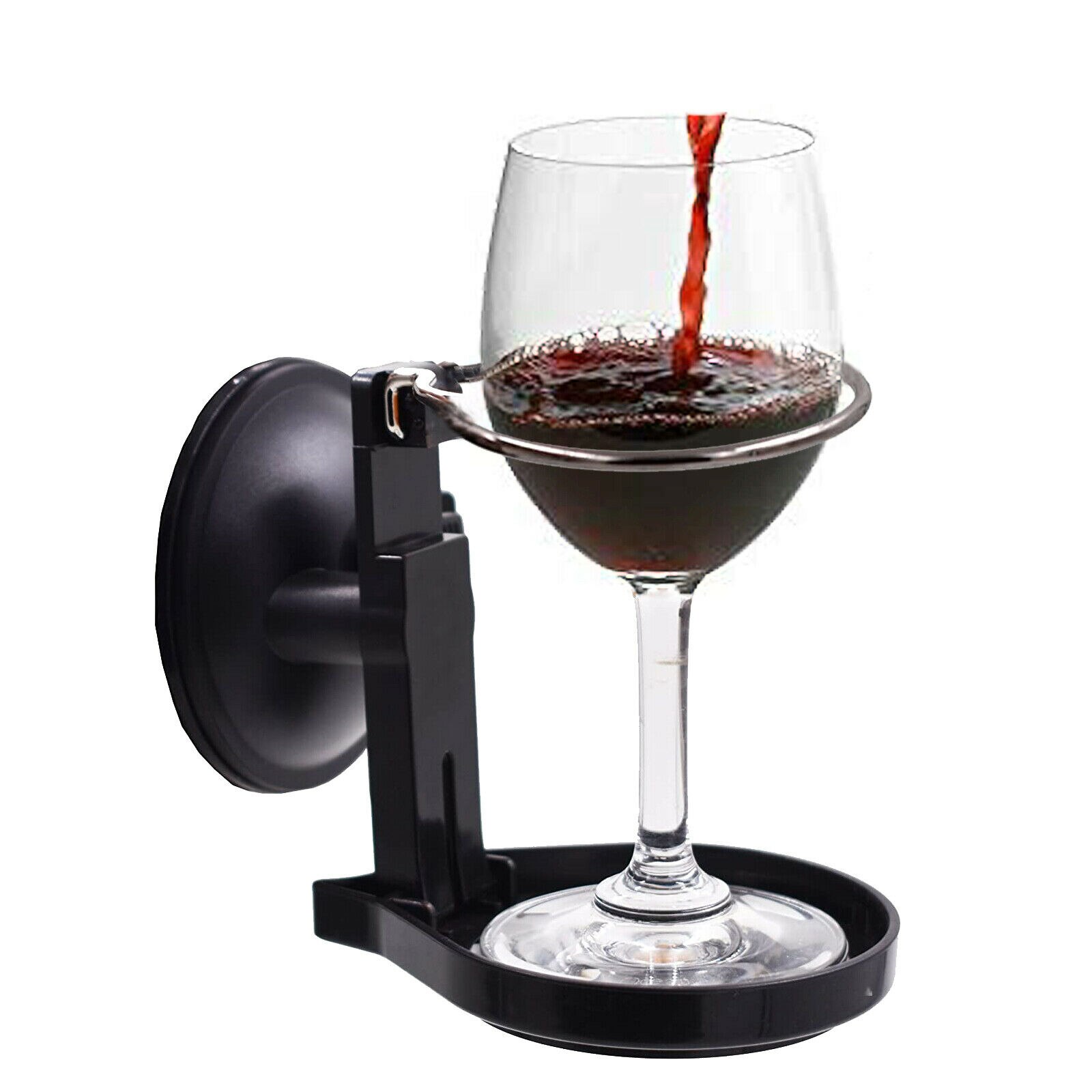 Porte-verre à vin avec ventouse Portable, pour le bain et la douche, porte-verre à vin rouge
