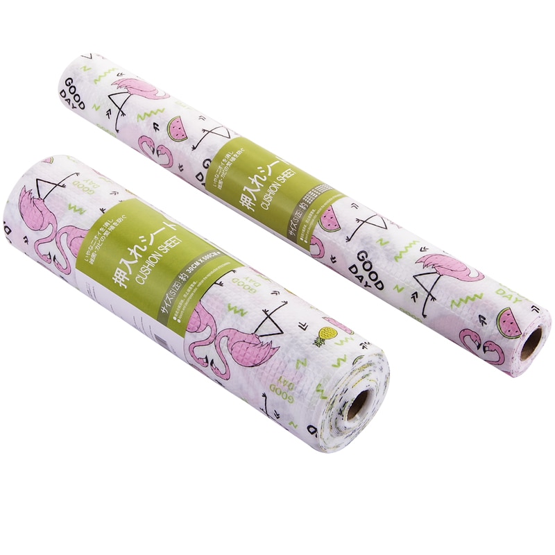 Køkken tegnefilm flamingo olietæt pude hjem garderobe vandtætte skabe skuffemåtte skab pad bordmåtte