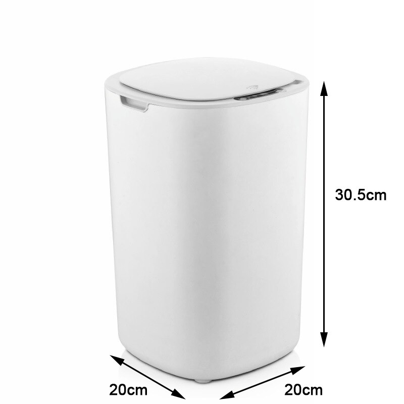 15L Smart Prullenbak, Automatische Elektrische Prullenbak Voor Keuken, Badkamer, Woonkamer, inductie Kick Usb Charger Prullenbak