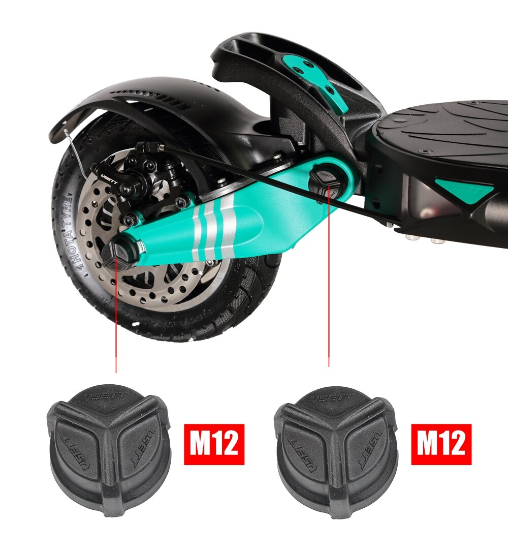 Original vsett tampa de porca de parafuso para vsett 9 + scooter elétrico protetor de porca à prova de poeira anti-corrosivo capa de borracha