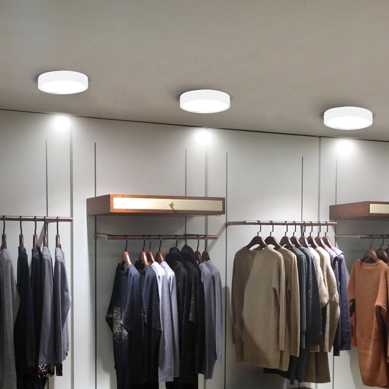 ledet downlight mini overflatemontert  ac85-265v 5w 10w 15w panel søkelyset ultratynne taklamper innendørsbelysning til kjøkken