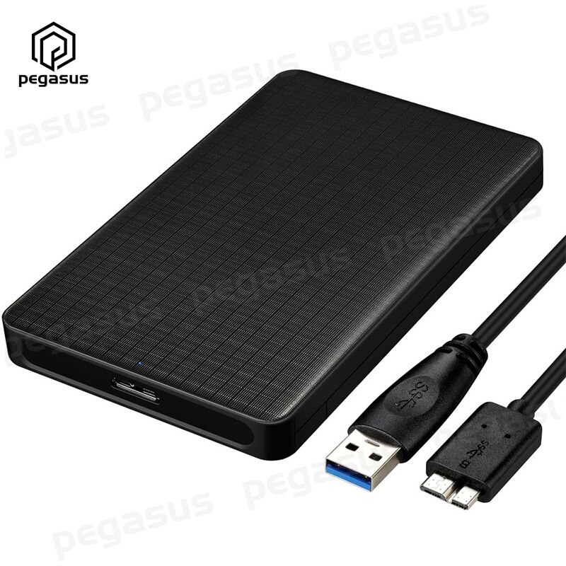 Grid Pattern Business Style USB 3.0 Mobile Hard Disk Box 2.5 Inch SATA Notebook Hard Disk Box With Data Cable