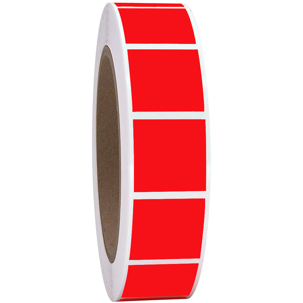 100-500pcs Color Coding Labels Stickers Square Chroma Labels Stickers 1 Inch Round Red Yellow Blue Green Self-Adhesive Stickers: QY1383-500PCS