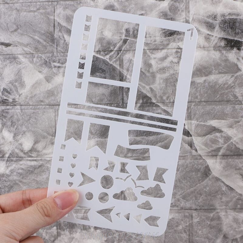 20Pcs Bullet Journal Stencil Set Plastic Planner DIY Drawing Template Diary Decor Craft S19 20
