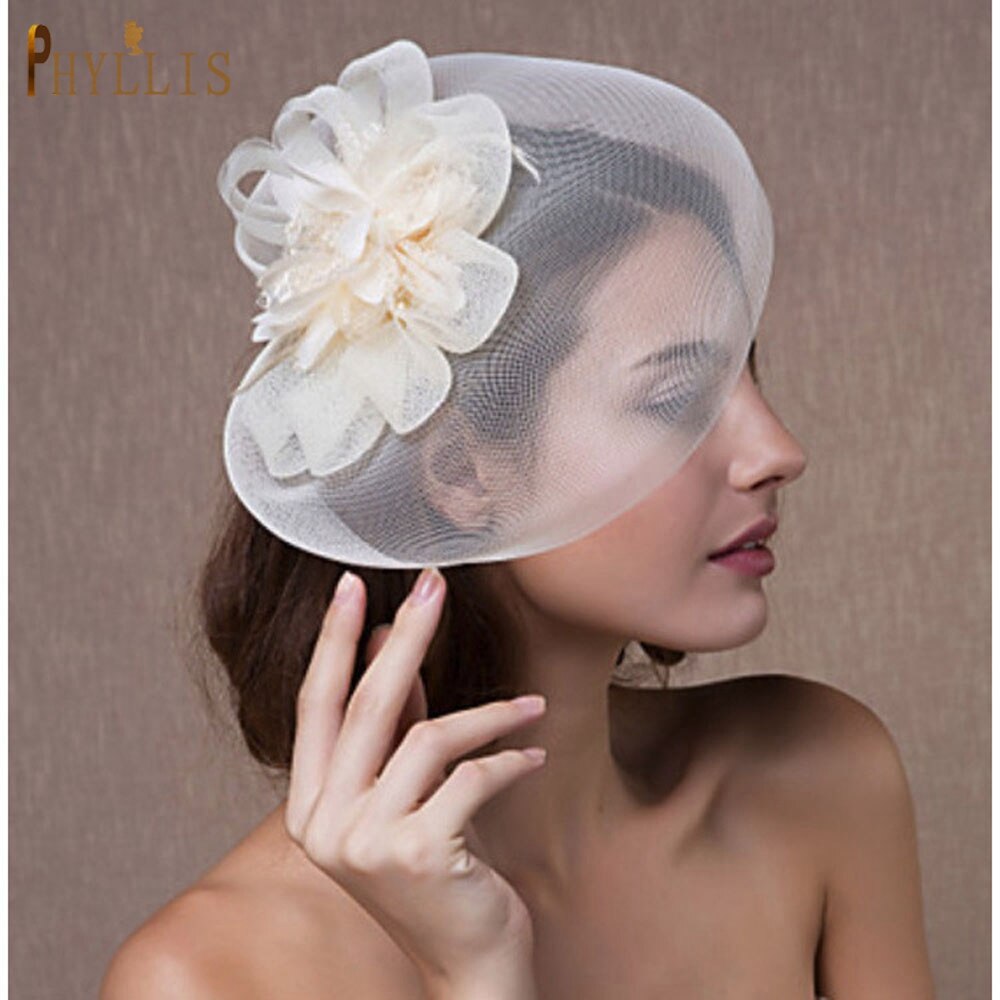 JM02 Elegante Birdcage Sluier Dames Bruiloft Tovenaar Hoed Blusher Sluier Bridal Veils Bruiloft Accessoires Mode Bruids Hoofddeksels