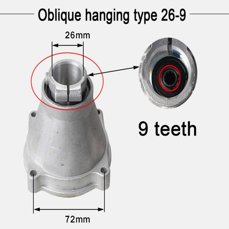 Replacement Lawn Mower Accessories Plate Assembly Harvestable Brush Cutter 26/28-7/9T Connection plate Hanging Disk: 26mm 9T