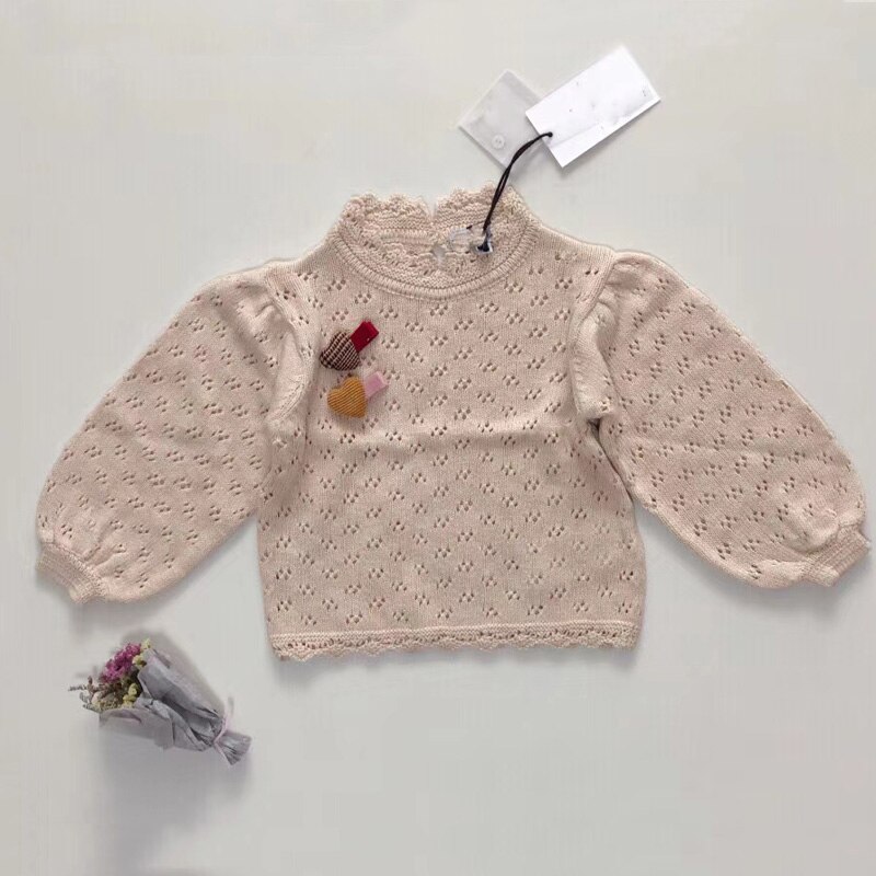 En Stock automne enfant en bas âge fille pull vêtements d'hiver évider doux tricoté pull noël bébé vêtements haut chandails: 1 / 110CM