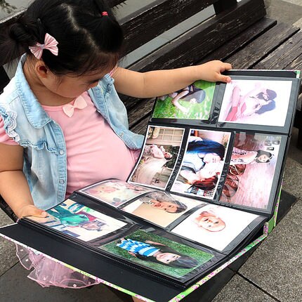 Fotos de 6 pulgadas para crecimiento del bebé, álbumes de fotos con dibujos animados, álbum familiar, fotos de gran capacidad 400-660, de cumpleaños y bodas