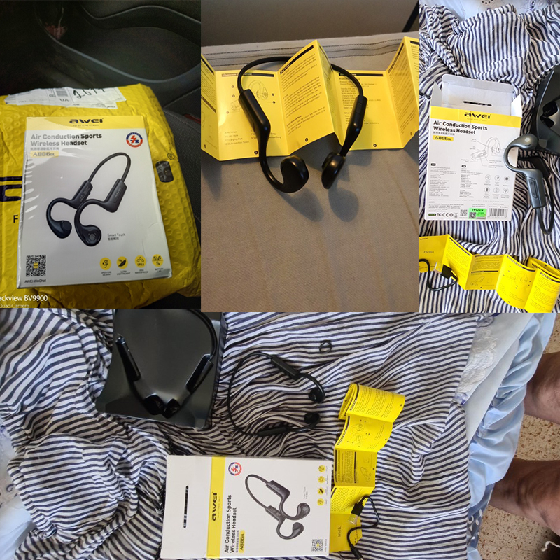 Awei A886BL fone de ouvido sem fio bluetooth de condução de ar fone de ouvido bluetooth 5.2 fones de ouvido bluetooth HIFI esportes estéreo fones de ouvido pendurados de ouvido para correr
