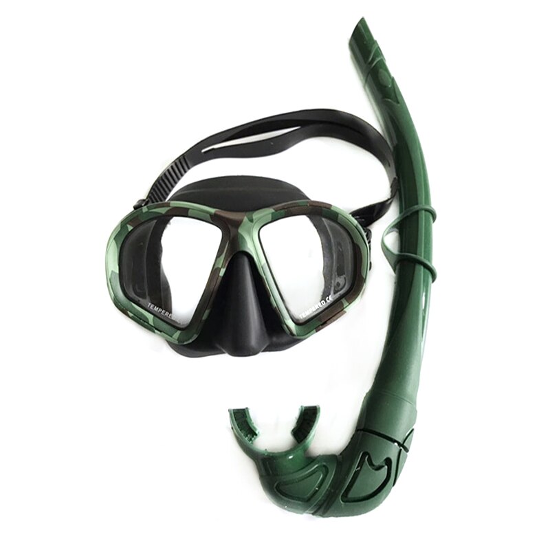 Snorkeling Scuba Diving And Freediving Usage Free Diving Mask And Snorkel: Green