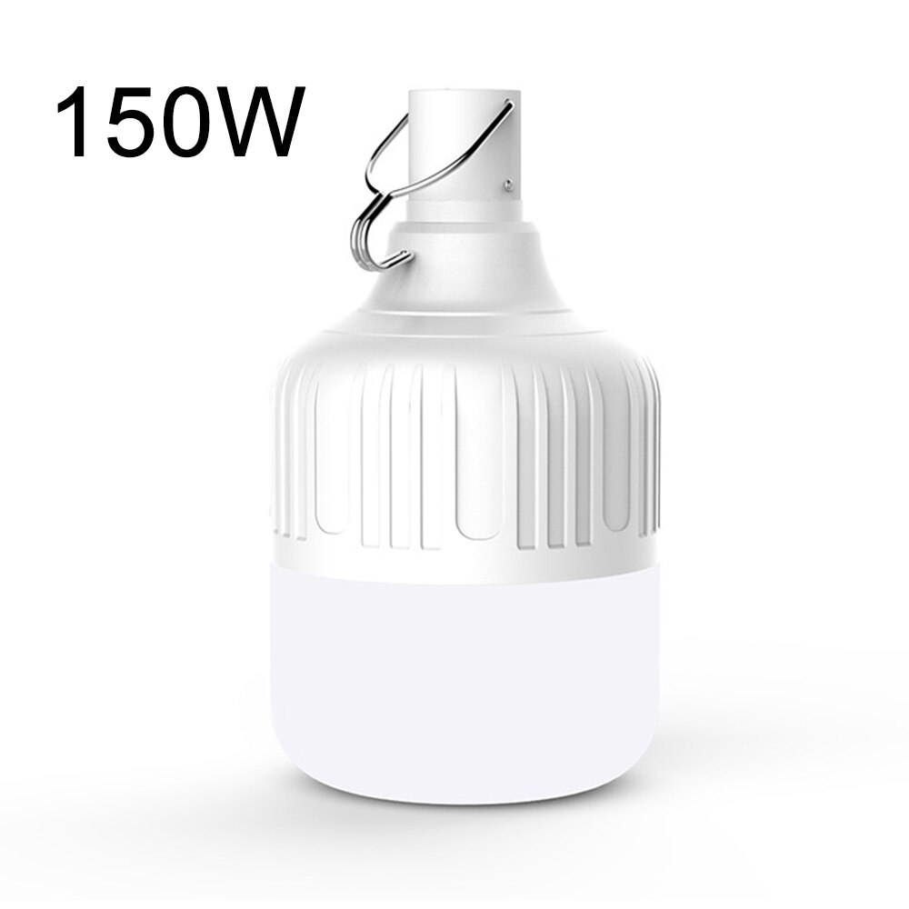 Led campinglampe usb genopladelig nødnatmarked 5 model campinglys til udendørs vandreture transportabelt teltlys: 150w