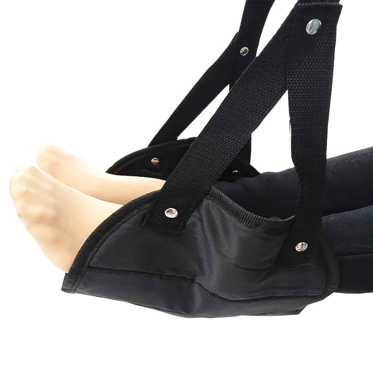 Hamacas de pie ajustables para viaje, coche, descanso de avión, colgante de oficina, almohadillas de pie de soporte de pierna simple, hamacas de pie