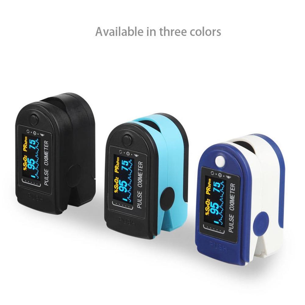 Two-Color Oled Display Finger Clip Pulse Oximeter Infrared Inspection Pulse Waveform Display Intelligent Shutdown