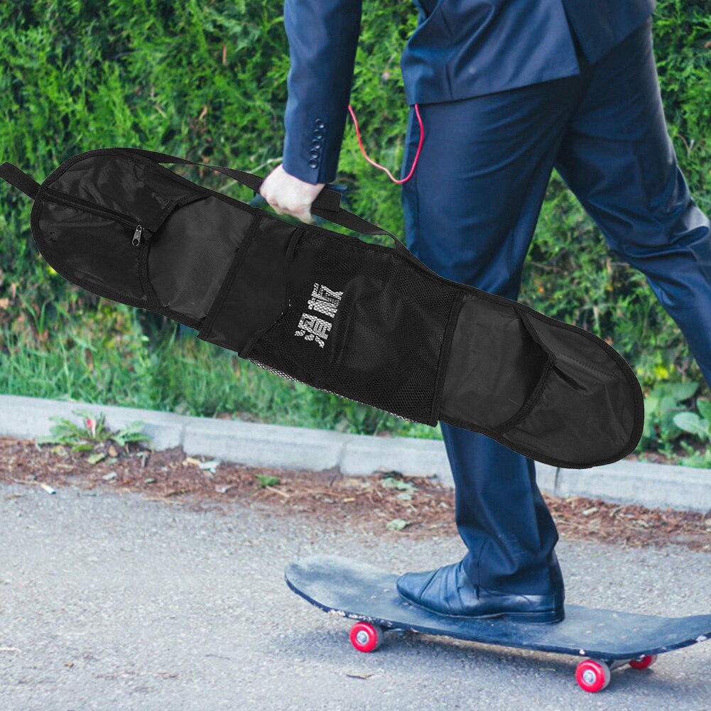 Long Skateboard Bag Oxford Cloth Skateboard Bag Skateboard Carrying Case Shoulder Travel Longboard Backpack
