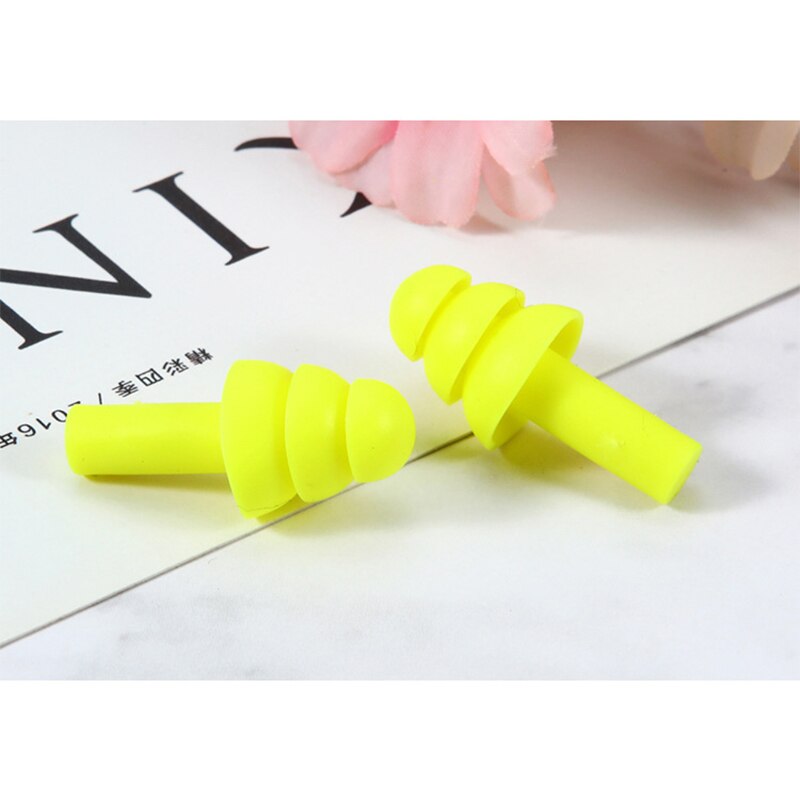 6Pairs Box-packed Comfort Anti-Noise Earplugs Reduction Silicone Soft Ear Plugs Swimming Silicone Earplugs Protective For Sleep