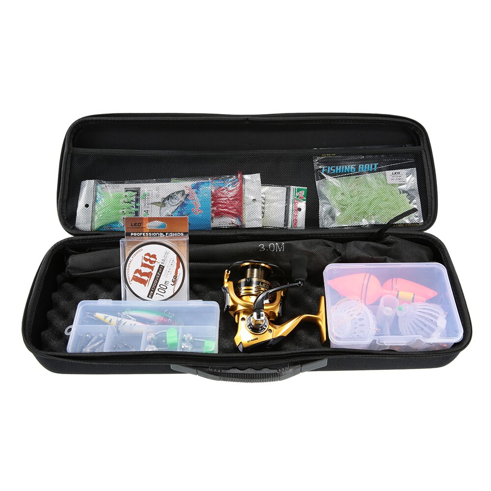 Lixada vistas tas eva schokbestendig vishengel en molen draagtas vishengel opbergtas tas visgerei jachtgereedschap