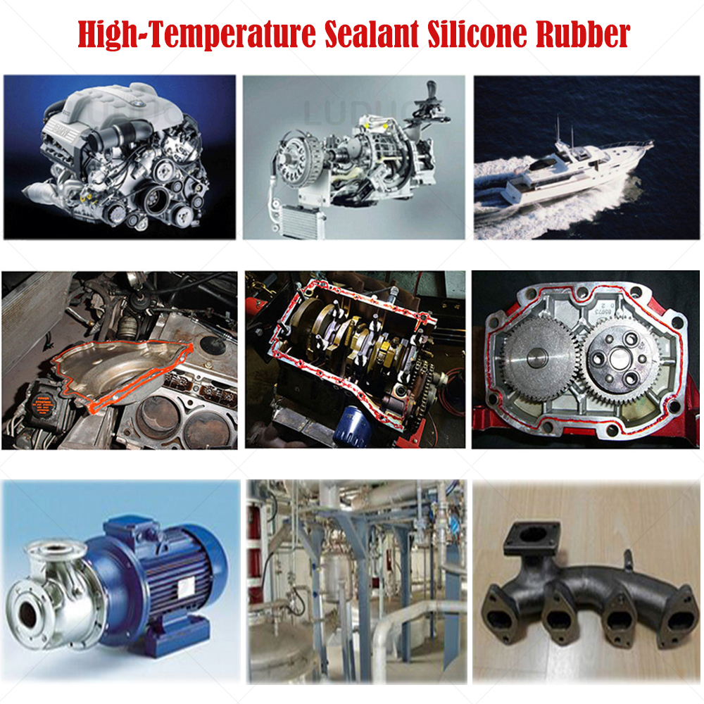 Sellador adhesivo de silicona RTV de alta temperatura, pasta fuerte súper pegamento de 85g para reparación de sellos de espacio de Motor de coche, relleno de Motor