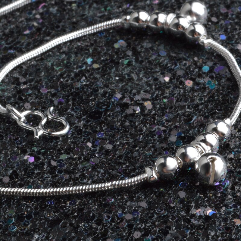 12 Kralen 3 Bells Enkelband Verzilverd Kleur Charms Enkelband Halhal Sieraden Enkelbanden Voor Vrouwen Indian Sieraden Been