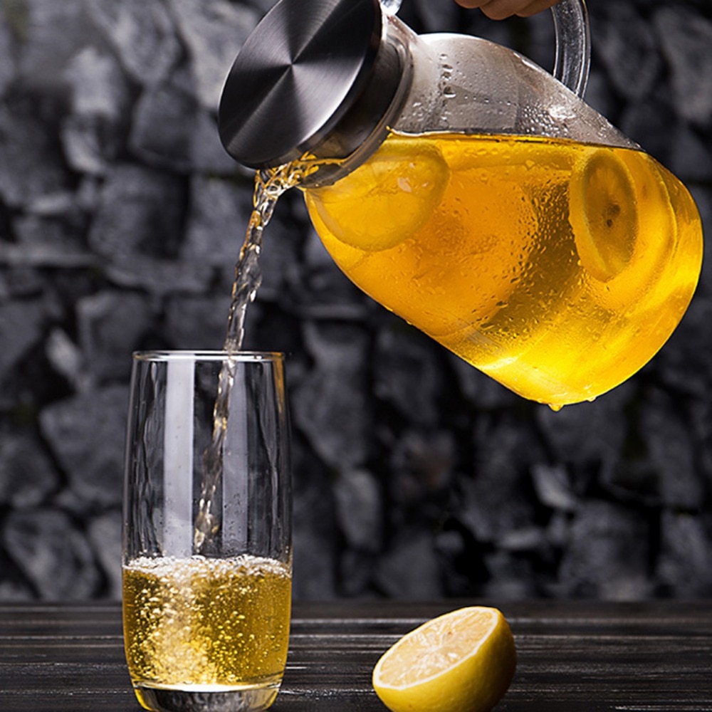 2000ml glazen waterkoker hittebestendig hoge temperatuur explosieveilig grote capaciteit transparante huishoudelijke verdikkingsketel