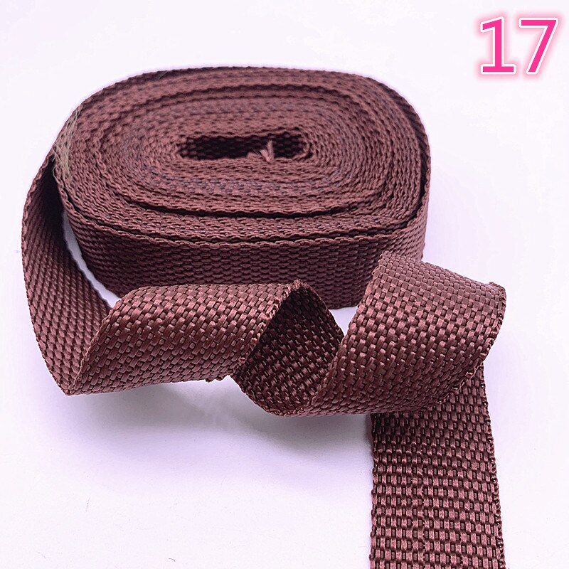 DIY 3 Yards Length 1 Inch (25mm) Width Nylon Webbing Strapping many Color: 17