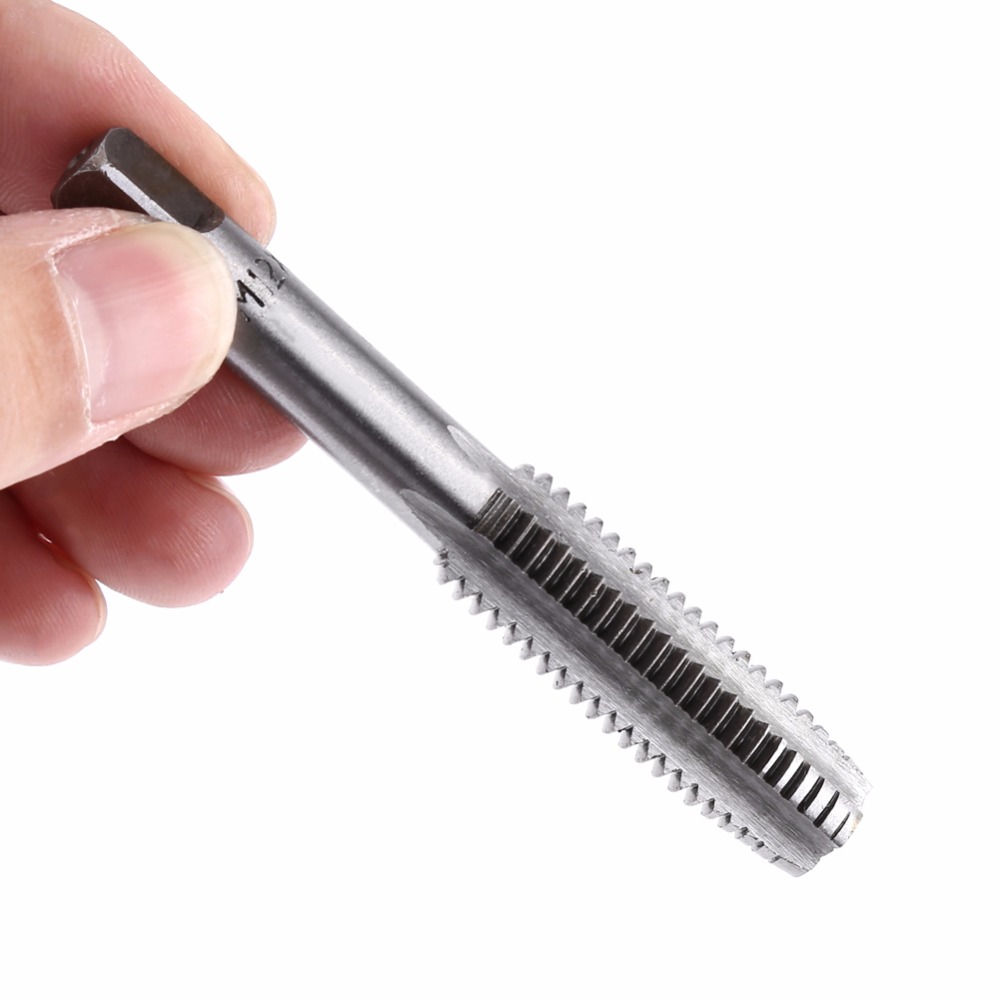 6PCS/Set Screw Tap &amp; T-shaped Wrench Threading Tapping Hand Tool Kit Tapping Tool Screw Tap Wrench Set