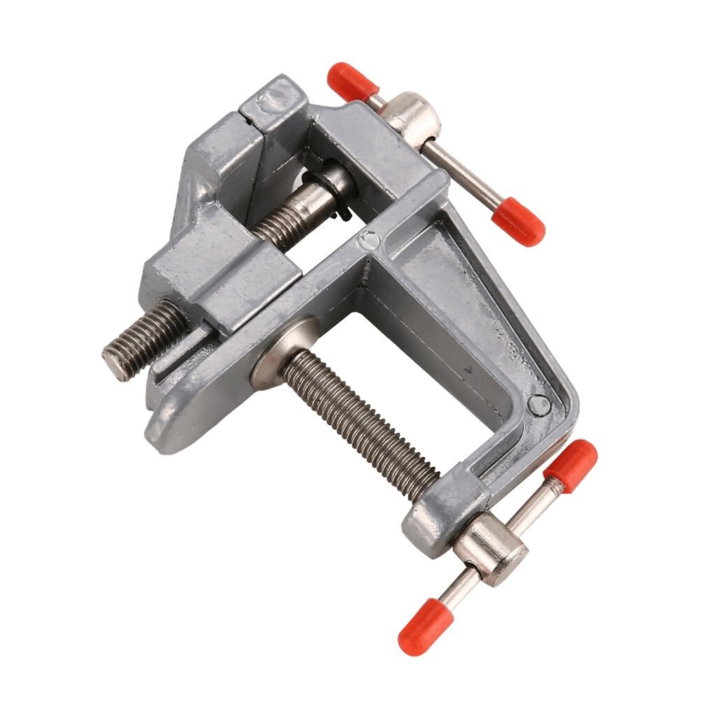 aluminio pequeño pasatiempo de joyeros sargento en la mesa Banco tornillo Mini herramienta Vice multi-Funcational Craft molde herramienta de reparación fija