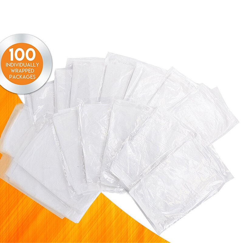 100 Stks/set Transparante Gebruik Keuken Schorten Voor Vrouwen Mannen Keuken Keukenschort Witte Wegwerp Schoonmaken Schort