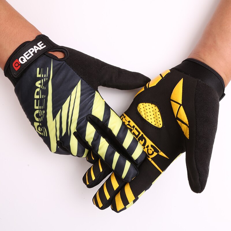 Gorące rękawice rowerowe MX motocykl motocykl konna rękawice rowerowe BMX MTB ATV Off wyścigi drogowe sporty outdoorowe pełne rękawiczki nowe: YELLOW / M