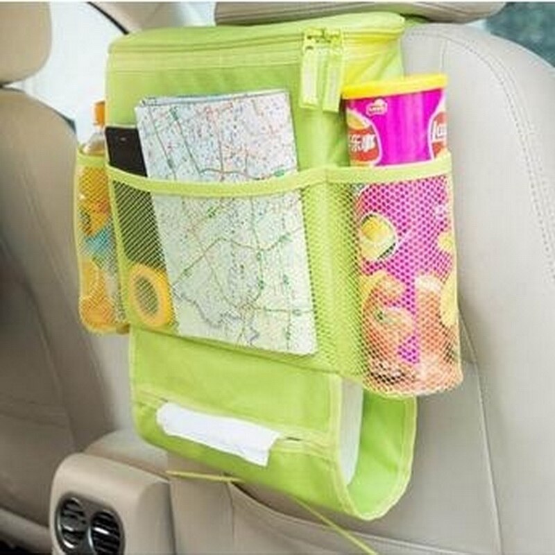 Organizador de fixação cinto de armazenamento saco para crianças crianças fitas mágicas carro accessries estiva tidying organizadores do carro-estilo