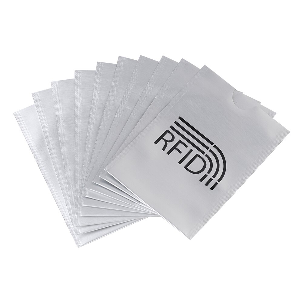10pcs Anti Theft RFID Blocking Card Protector Sleeve Card Holder To Prevent Unauthorized Scanning of Card: 2