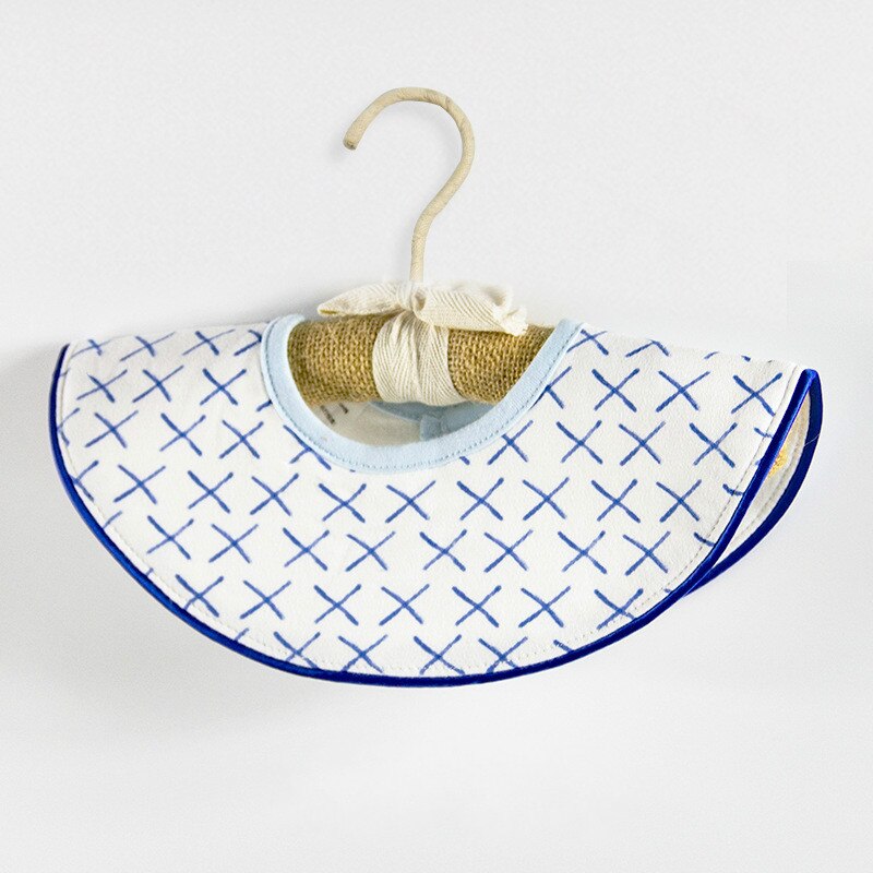 Baby Lätzchen Rundhals Baby Spucktuch Lätzchen 360 Grad Blume Lätzchen für Mädchen Baby Kleidung Bandana Lätzchen Wasserdicht: Blue Cross