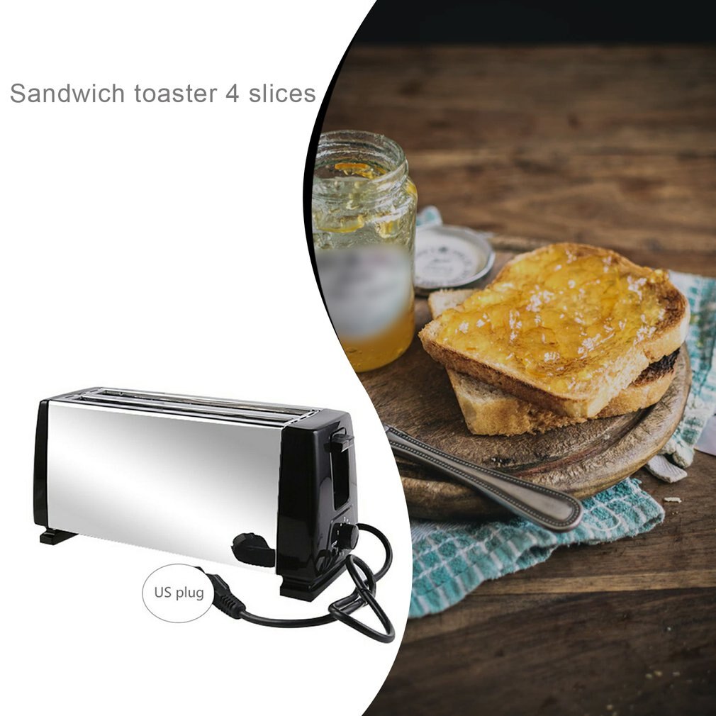 1 Pcs Sandwich Toaster 4 Slices Multi-function Breakfast Machine Toaster Home Sandwich Toaster Equipment