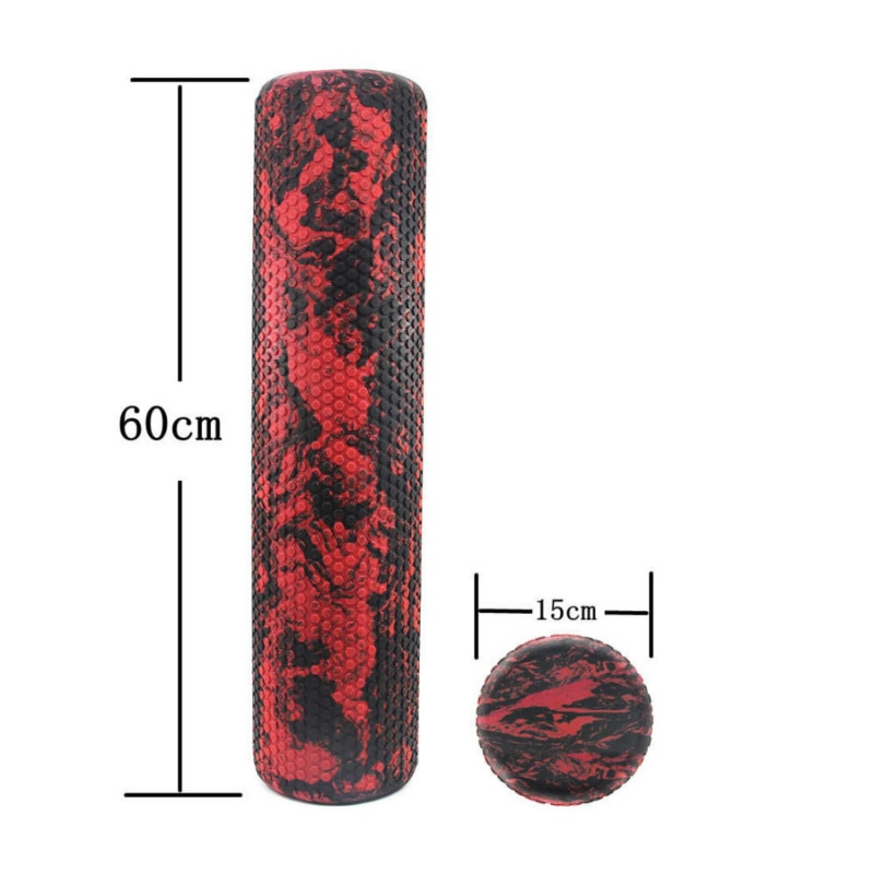 Yoga Kolom Yoga Blok Pilates Eva Foam Roller Massage Roller Spier Tissue Voor Fitness Gym Yoga Pilates Sport Spier Roller: Bruin