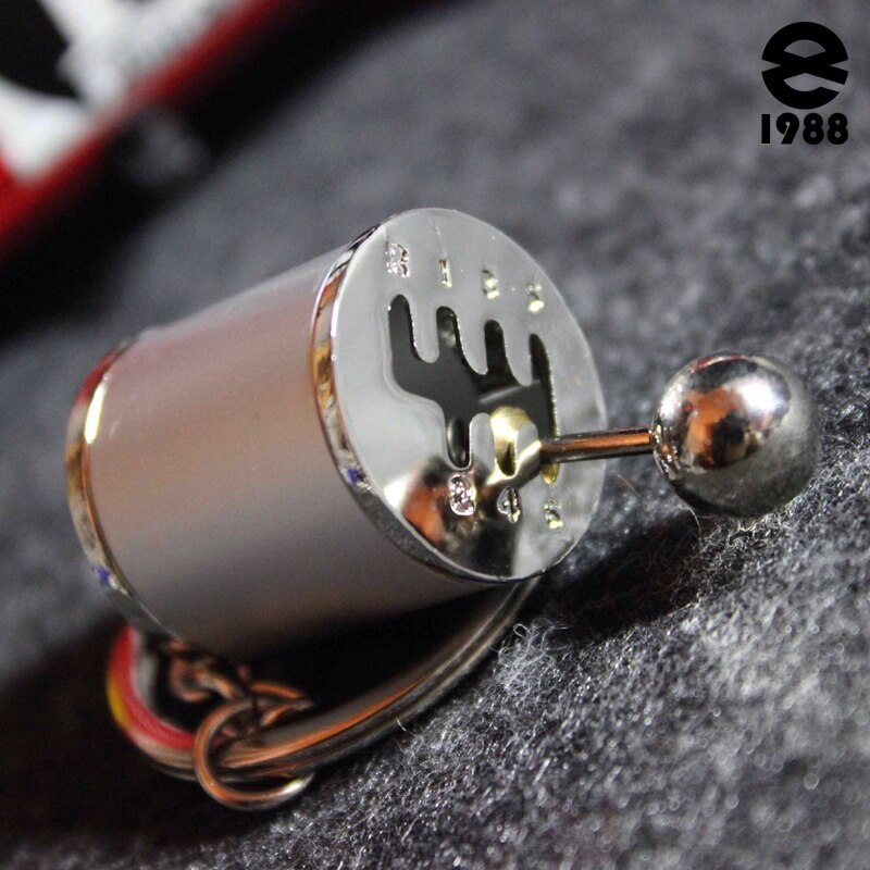 LLavero de caja de cambios para coche para hombres y mujeres, imitación de 6 velocidades, llavero de engranaje para Estilismo de coche, palanca de cambios, palo de caja de cambios, , recuerdo