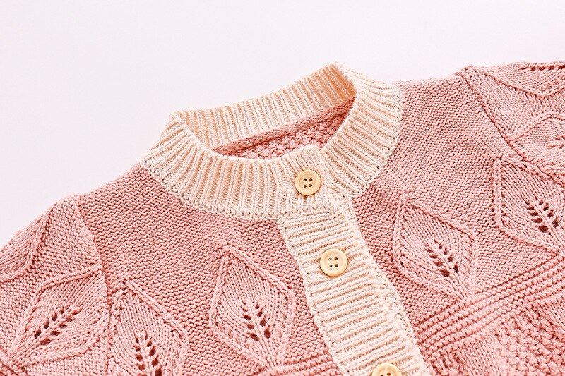 Novo 2020 outono inverno bebê meninos meninas cardigan casacos rosa de malha manga longa single-breasted camisola superior infantil outwear 0-18m