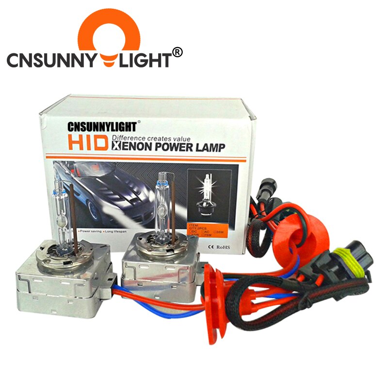 Cnsunnylight  d5s hid xenon globe bulb 5500k ersätt för vw tiguan superb kia  k3 buick xt excelles bilar strålkastare