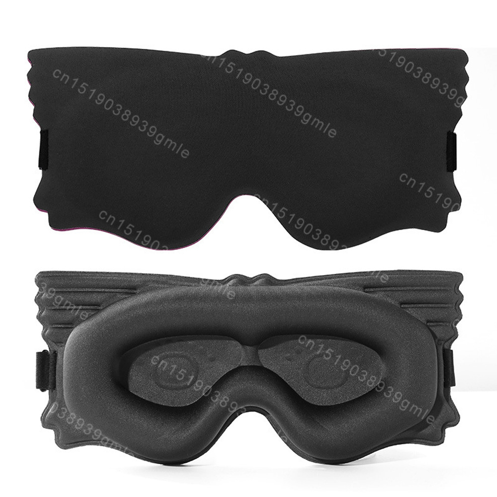 3D Slaapmasker Verduisterend Slapen Oogmasker Ogen Cover Reizen Slaapmasker Draagbare Blockout Licht Slaapmasker Ademende vulling: Bruin
